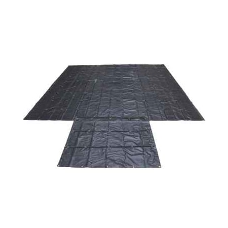 Us Cargo Control Heavy Duty Tarp, Black, PVC Coated Polyester HLT20186-BLK